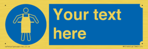 MP5169: Custom Protective Apron Required Sign