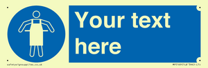 MP5169: Custom Protective Apron Required Sign