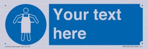 MP5169: Custom Protective Apron Required Sign