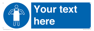 MP5169: Custom Protective Apron Required Sign