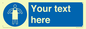 MP5169: Custom Protective Apron Required Sign