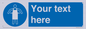 MP5169: Custom Protective Apron Required Sign