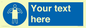MP5169: Custom Protective Apron Required Sign