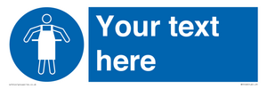 MP5169: Custom Protective Apron Required Sign