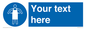 MP5169: Custom Protective Apron Required Sign