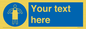 MP5169: Custom Protective Apron Required Sign