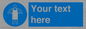 MP5169: Custom Protective Apron Required Sign