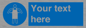 MP5169: Custom Protective Apron Required Sign