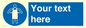 MP5169: Custom Protective Apron Required Sign