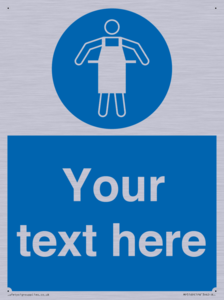 MP5169: Custom Protective Apron Required Sign