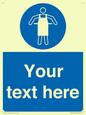 MP5169: Custom Protective Apron Required Sign