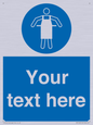 MP5169: Custom Protective Apron Required Sign
