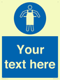 MP5169: Custom Protective Apron Required Sign