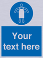 MP5169: Custom Protective Apron Required Sign
