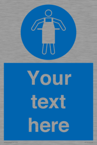 MP5169: Custom Protective Apron Required Sign