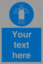 MP5169: Custom Protective Apron Required Sign