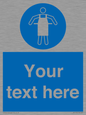 MP5169: Custom Protective Apron Required Sign