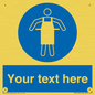 MP5169: Custom Protective Apron Required Sign
