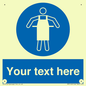 MP5169: Custom Protective Apron Required Sign