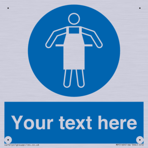 MP5169: Custom Protective Apron Required Sign