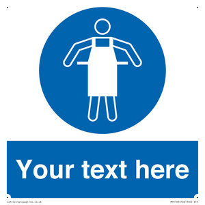 MP5169: Custom Protective Apron Required Sign
