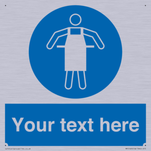 MP5169: Custom Protective Apron Required Sign