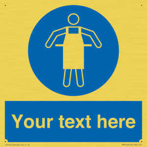 MP5169: Custom Protective Apron Required Sign