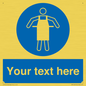 MP5169: Custom Protective Apron Required Sign