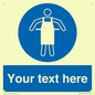 MP5169: Custom Protective Apron Required Sign