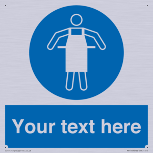 MP5169: Custom Protective Apron Required Sign