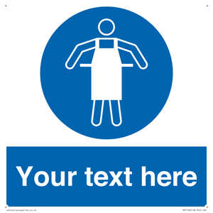 MP5169: Custom Protective Apron Required Sign