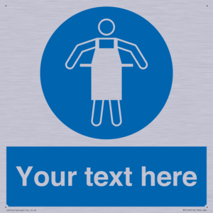 MP5169: Custom Protective Apron Required Sign