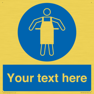 MP5169: Custom Protective Apron Required Sign