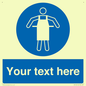 MP5169: Custom Protective Apron Required Sign