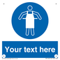 MP5169: Custom Protective Apron Required Sign