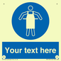 MP5169: Custom Protective Apron Required Sign