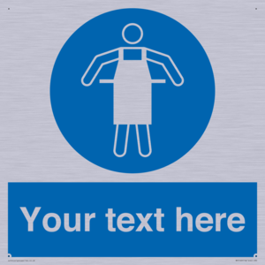 MP5169: Custom Protective Apron Required Sign