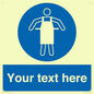 MP5169: Custom Protective Apron Required Sign