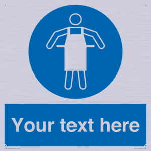 MP5169: Custom Protective Apron Required Sign