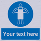 MP5169: Custom Protective Apron Required Sign