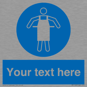 MP5169: Custom Protective Apron Required Sign