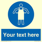 MP5169: Custom Protective Apron Required Sign