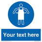 MP5169: Custom Protective Apron Required Sign