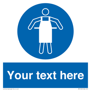 MP5169: Custom Protective Apron Required Sign