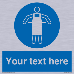 MP5169: Custom Protective Apron Required Sign