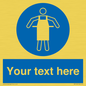 MP5169: Custom Protective Apron Required Sign