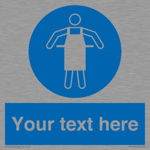 MP5169: Custom Protective Apron Required Sign