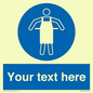 MP5169: Custom Protective Apron Required Sign