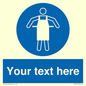MP5169: Custom Protective Apron Required Sign