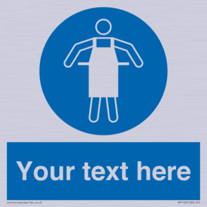 MP5169: Custom Protective Apron Required Sign